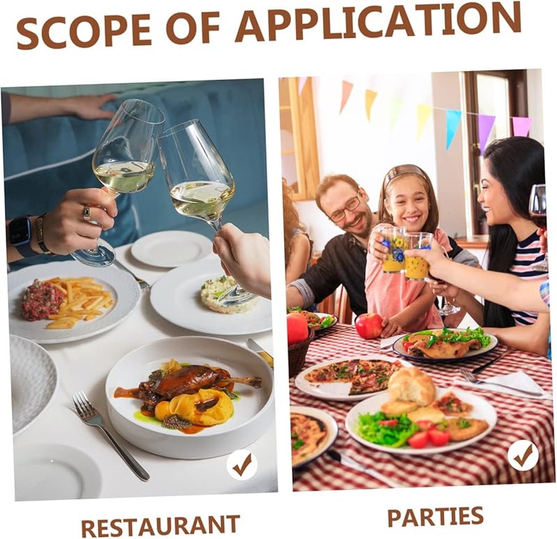 100 قطعة مناديل بيضاء يمكن التخلص منها للحفلات والأعراس والفعاليات، مناديل مائدة ماصة لتزيين المنزل والولائم - Image 3